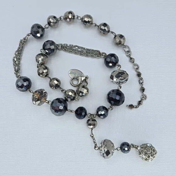 White House Black Market Faceted Bead "Y" Necklace - Picture 6 of 7